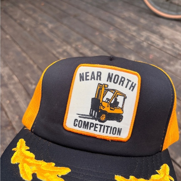 Vintage NEAR NORTH FORKLIFT competition trucker hat - Picture 2 of 6
